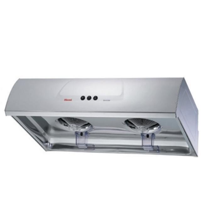 【林內】圓弧型不鏽鋼80公分排油煙機(RH-8176S基本安裝)