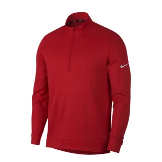 【NIKE 耐吉】Nike Golf  1/2-Zip Golf Top 男 保暖修身高爾夫長袖上衣/高爾夫球衫-紅 AR2601-657
