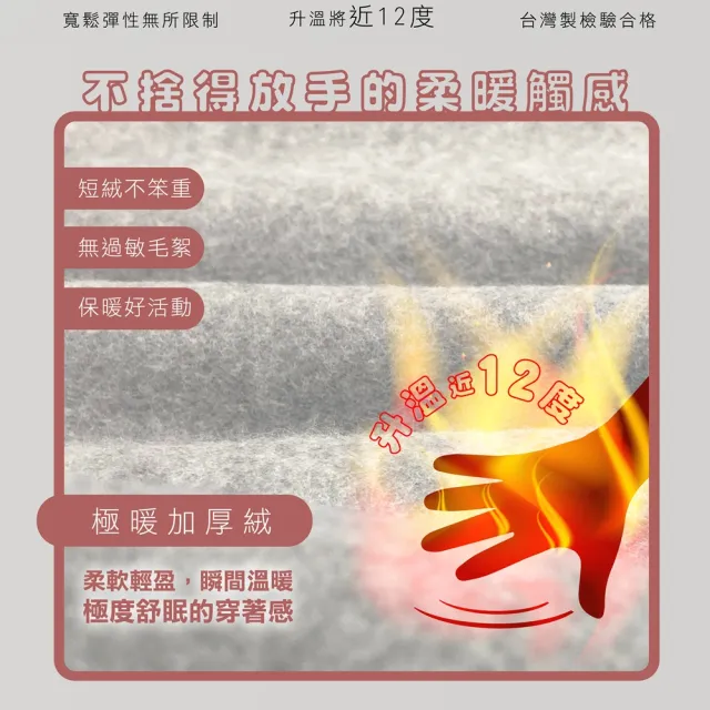 【MI MI LEO】台灣製輕刷毛保暖衣-超值三件組(保暖衣三入)