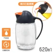 【ZETON】自動開合 防漏回流 企鵝型 油瓶 油壺 醬油瓶 醋瓶 酒壺 調味瓶-620ml(企鵝黑)
