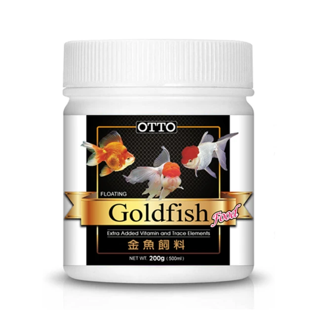 【OTTO奧圖】金魚飼料L-200g(兼具營養強化與揚色)