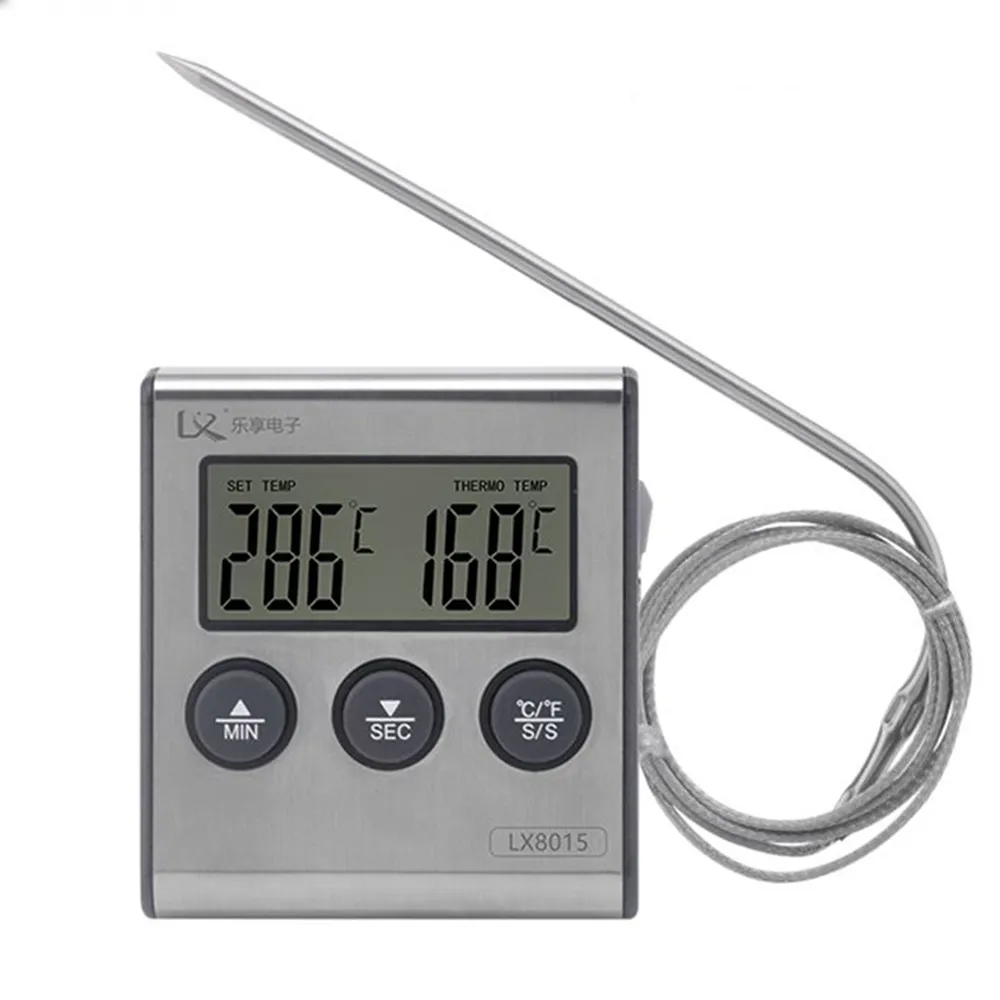 不鏽鋼探針電子溫度計-300度/計時器