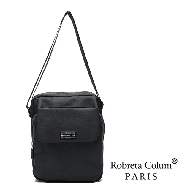 【Roberta Colum】雙11 型男嚴選防潑水側背斜背方包-共2色 防水包