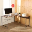 【BuyJM】工業風低甲醛防潑水L型工作桌/電腦桌寬140*120cm(2色)