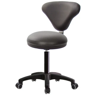 【GXG】立體圓凳加椅背 工作椅  塑膠腳/防刮輪(TW-81T2 EX)