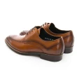 【GEORGE 喬治皮鞋】Amber 商務時尚 圓頭立體楦頭紳士皮鞋-棕色835013BW-24