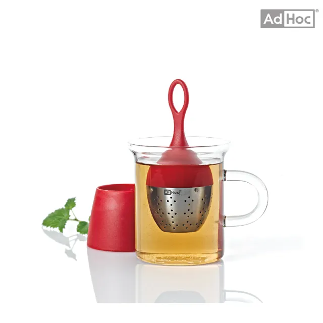【AdHoc】漂浮濾茶器  紅色