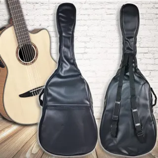 【美佳音樂】台灣製造 仿皮/厚棉/雙肩背帶/防水 高級電吉他袋(電吉他皆通用)
