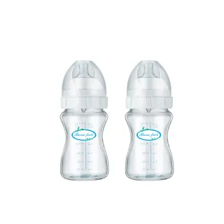【美國 Born Fair】寬口防脹氣玻璃奶瓶2入組(180ml)