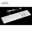 【Matias】USB Wired Aluminum Mac有線鋁質中文長鍵盤(蘋果鍵盤)