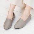 【G.Ms.】MIT系列-金屬鉚釘牛皮懶人鞋(灰色/黑色)