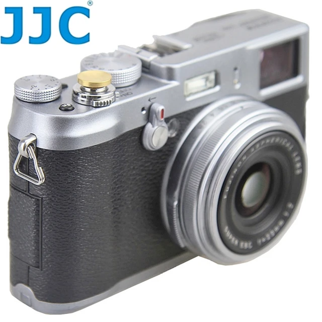 【JJC】金屬製相機11mm快門鈕 黃金色 SRB-C11DGD(快門按鈕 機械快門線孔)
