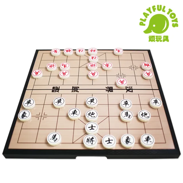 【Playful Toys 頑玩具】中號磁石中國象棋(磁性象棋 磁吸跳棋 磁鐵跳棋 益智桌遊)