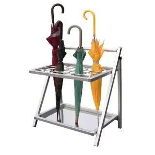 【ONE 生活】折疊式不銹鋼傘架(25孔傘架孔)