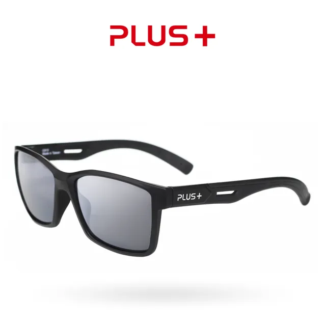 【PLUS+】C012專業級偏光太陽眼鏡(霧黑色系)