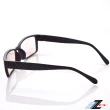 【Z-POLS】經典質感黑 韓流格紋圖騰 MIT專業設計PC材質抗藍光眼鏡(濾藍光最佳利器兼具抗UV400多功能)