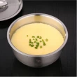 【PUSH!】餐具加厚304不鏽鋼碗帶蓋碗蒸蛋泡麵碗蒸飯燉湯盅碗帶蓋(E129)