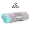 【Mama Designs】英國100%棉織透氣洞洞毯 質感灰系列 M號 100x120cm(透氣 安全 新生兒被毯 彌月禮)