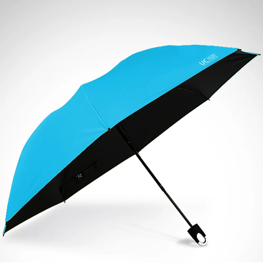 【TDN】收的妙降溫黑膠反向折傘 抗UV秒收傘(晴雨傘自動收傘B7488)