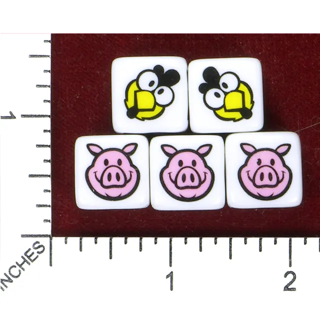 【GCT玩具嚴選】豬雞骰子卡片遊戲(骰子點數桌遊)