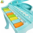 【Playful Toys 頑玩具】三角電子琴+麥克風(兒童電子琴 兒童鋼琴 兒童樂器 音樂麥克風 兒童玩具)
