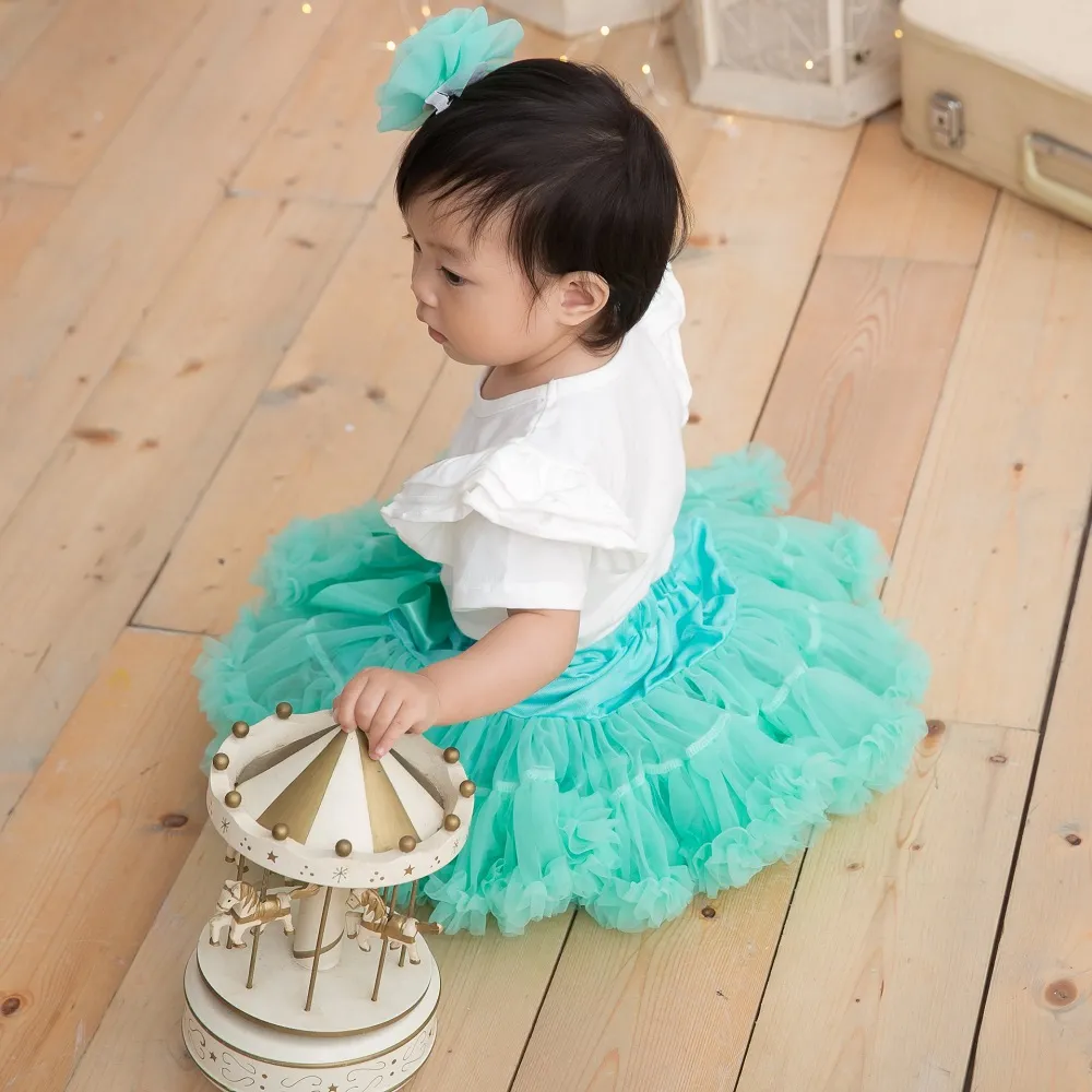 【日安朵朵】女嬰兒童雪紡蓬蓬裙 - 小美人魚(寶寶女童澎裙禮服)