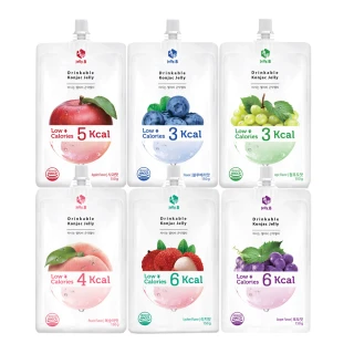【Jelly.B】低卡蒟蒻果凍150g(水蜜桃/青葡萄/蘋果/藍莓/荔枝/紫葡萄)