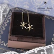 【Turquoise Jewelry】簡約輕奢風立體雪花天然迷你珍珠925銀鍍金耳環(tqsm0001)
