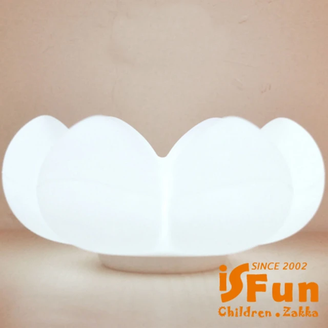 【iSFun】多肉花雲朵＊USB觸碰矽膠置物造型夜燈/二色可選