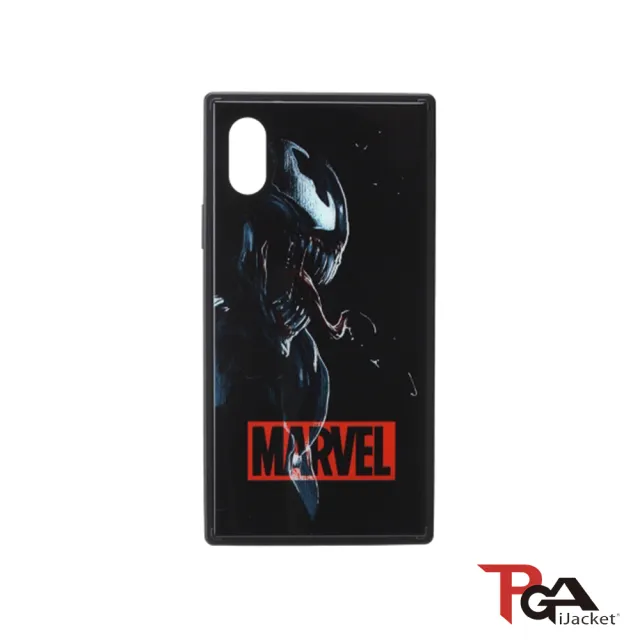 【iJacket】iPhone XS Max 6.5吋 Marvel 漫威 四角氣墊 防撞 玻璃殼(總代理商公司貨)