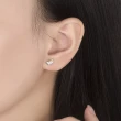 【Emi 艾迷】韓系可愛清新檸檬水果風鋯石微鑲 不對稱 925銀針 耳環