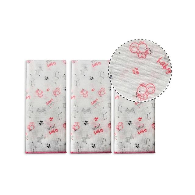 【VIVIBABY】台灣製MIT 精梳棉超柔紗布手帕(9入 精梳棉紗布手帕 高密度餵奶巾 新生兒口水巾 嬰幼兒手帕巾)