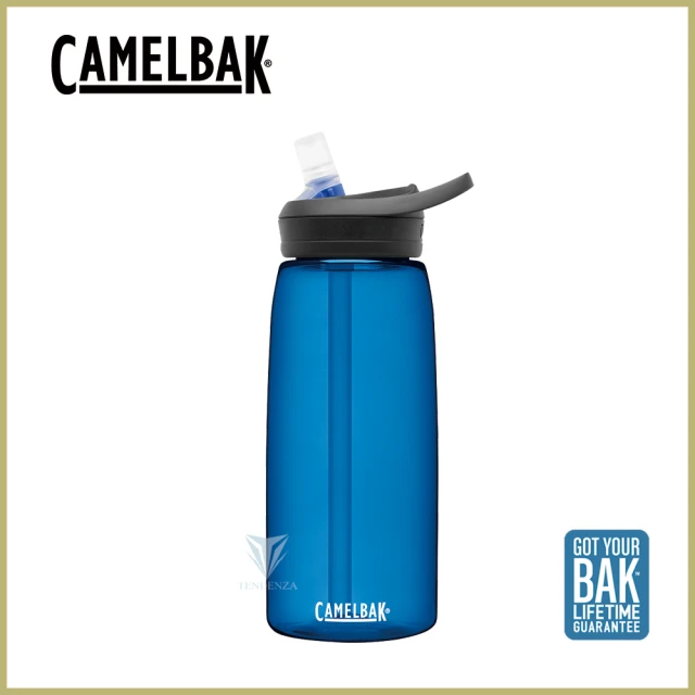 【CAMELBAK】1000ml eddy+多水吸管水瓶 牛津藍(全新設計/水壺/水瓶/多喝水)