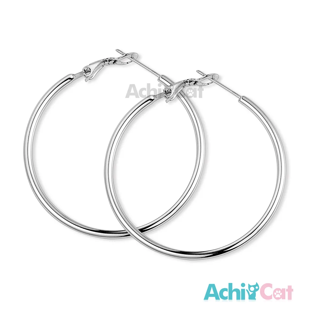 【AchiCat】耳環．耳針式．圈圈(新年禮物．寬度1.6mm)