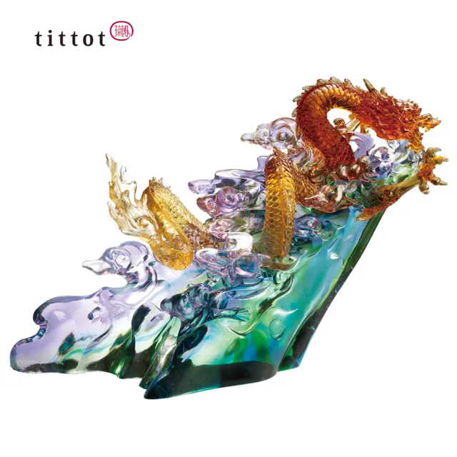 【tittot 琉園】極致高昂(適合各式送禮、藝品欣賞、琉璃作品、水晶玻璃品)
