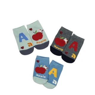 【LEO&MOMO 情侶貓】提花兒童直版襪6雙組(高級舒棉材質)