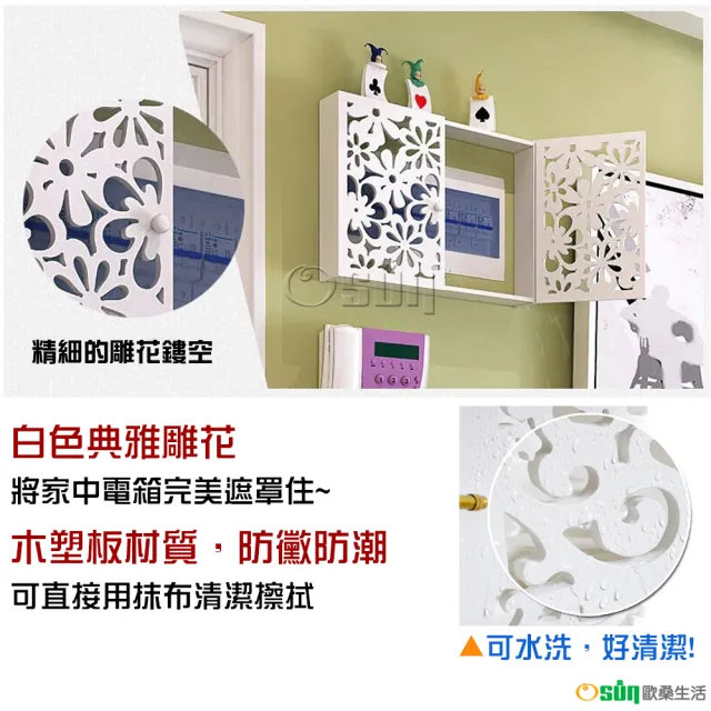【Osun】DIY木塑板雕花電箱開關裝飾遮罩(CE178-DBX)