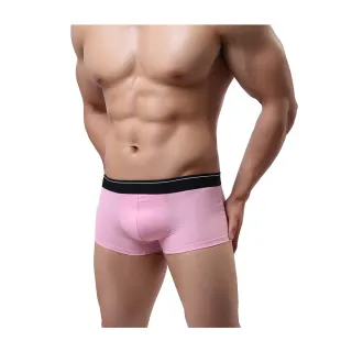 【SOUTONG】時尚純棉全方位透氣舒適型男平口褲1件(粉紅色)