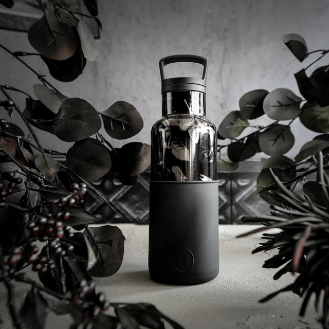 【HYDY】美國時尚保溫水壺 - 油墨黑-黑花瓶(小容量480ml  不銹鋼保溫水瓶)