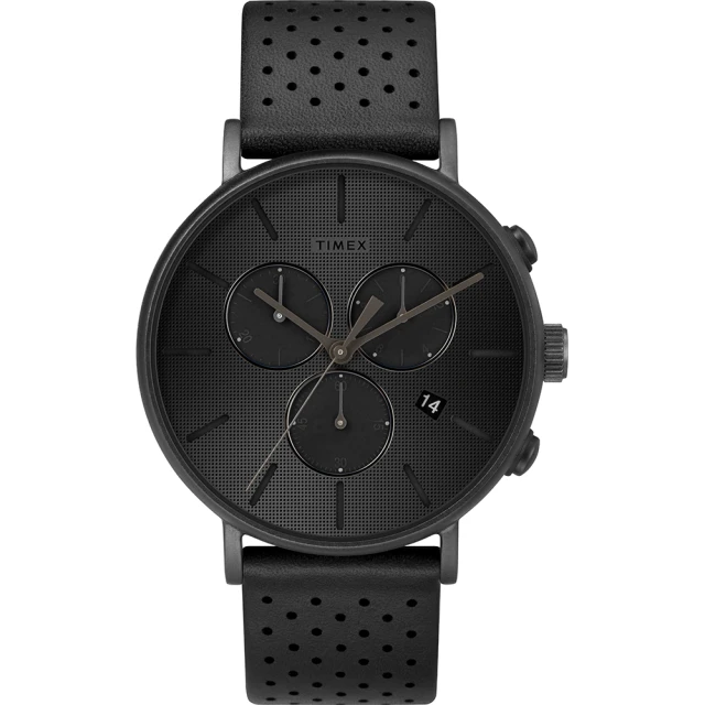 【TIMEX】天美時  Fairfield Chrono系列 時尚三眼計時手錶(黑 TXTW2R79800)