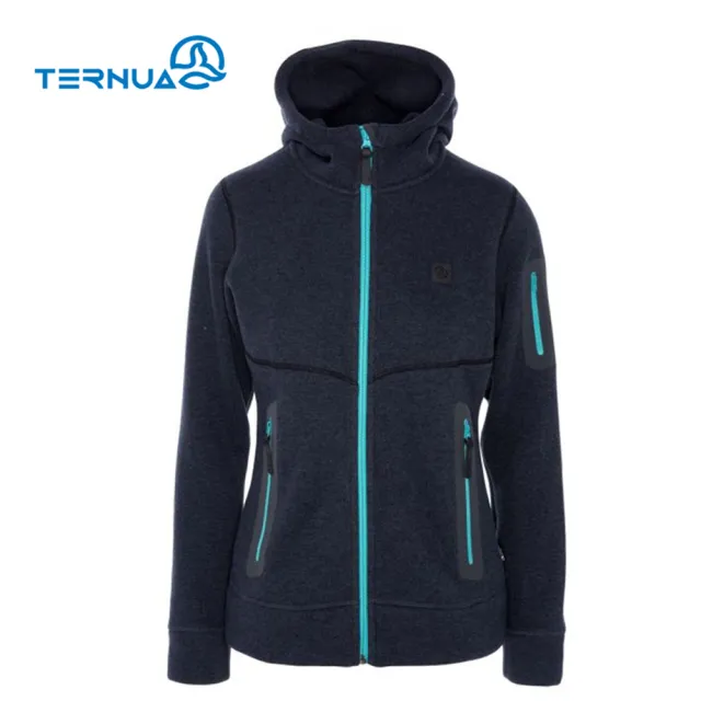 【TERNUA】女THERMAL PRO針織連帽保暖外套1643121 AF(登山、戶外活動、旅行健走)