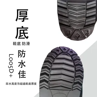 【JUMP】全包覆式 厚底尼龍鞋套(高筒 防水 H)