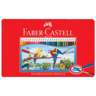 【Faber-Castell】36色紅盒色鉛筆(開學 文具 畫畫 美術 寫生 禮物)