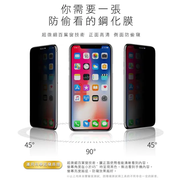 iPhone X XS 滿版絲印手機螢幕高清防窺9H保護貼(iPhoneXS手機殼 iPhoneX手機殼)