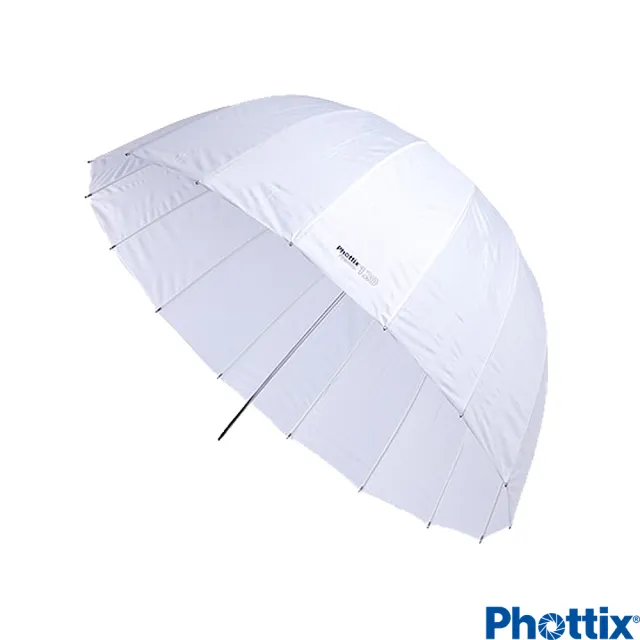 【Phottix】Premio120公分 16根玻纖骨架半圓弧透射傘(85383)