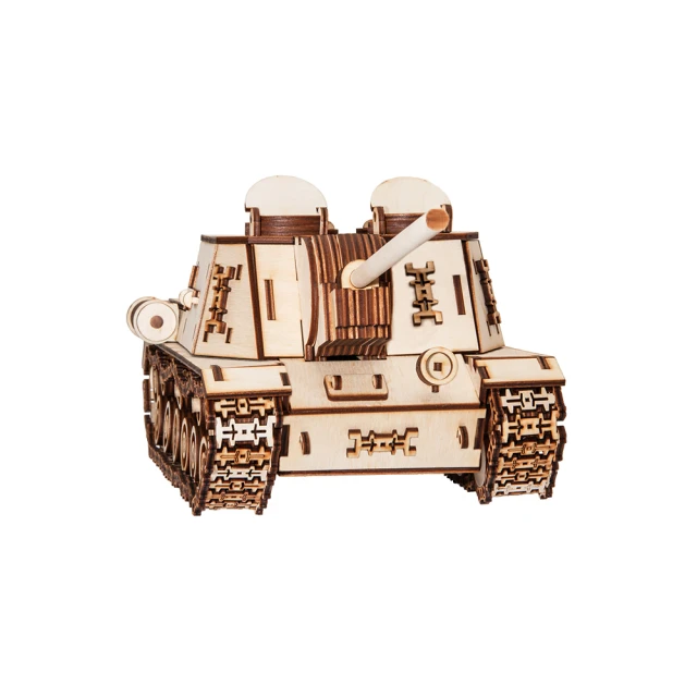 【EWA】白俄羅斯 EWA 動力模型/重砲英雄 ISU152(DIY木頭模型 DIY材料 木製組合可動玩具 禮物)