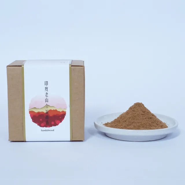 【MU LIFE 荒木雕塑藝品】經典珍藏-印度老山金蜜檀香粉60克(檀香)