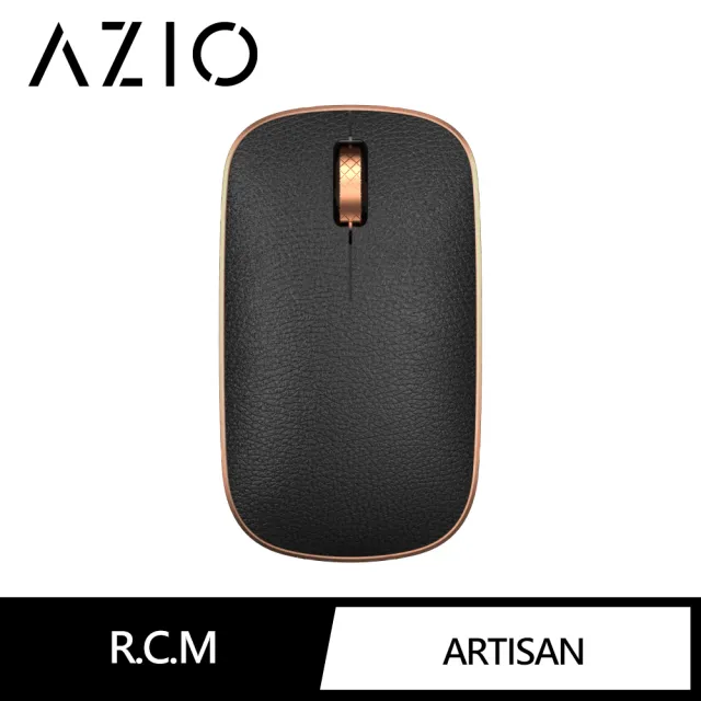 【AZIO】AZIO RETRO R.C.M. ARTISAN 無線藍牙復古牛皮滑鼠 黑金色(藍牙滑鼠)