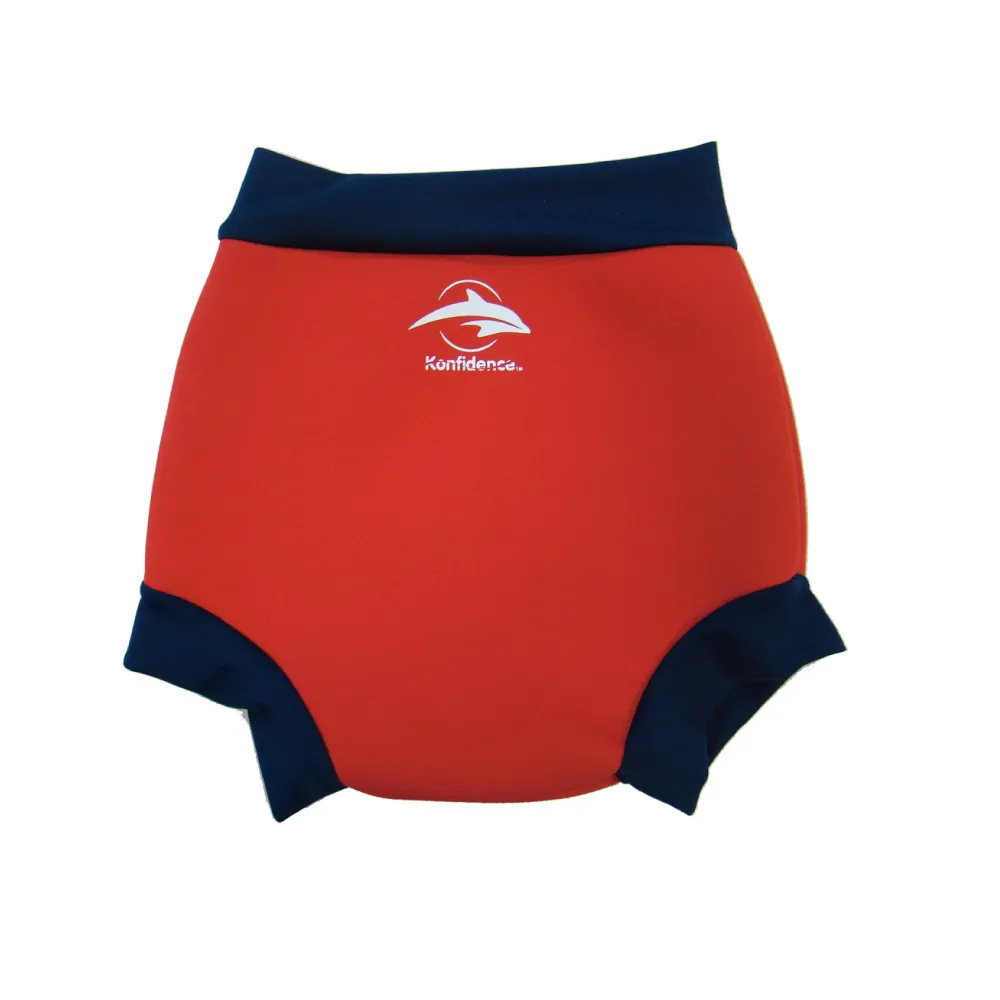 【Konfidence 康飛登】NEO Nappy 嬰兒游泳尿布褲 加強防漏層(紅/海軍藍)