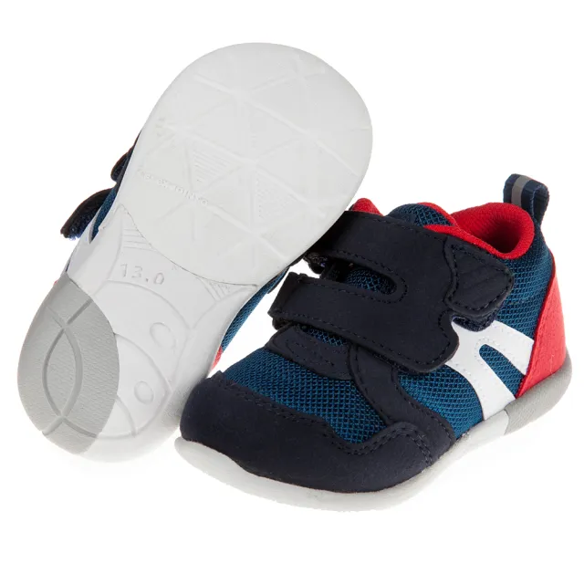 【布布童鞋】Moonstar日本深藍色3E楦頭寶寶機能學步鞋(I9C115B)